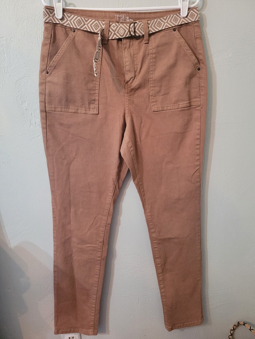 Time And True Cotton Blend High Rise Skinny Jeans New Without Tag! Size 12!